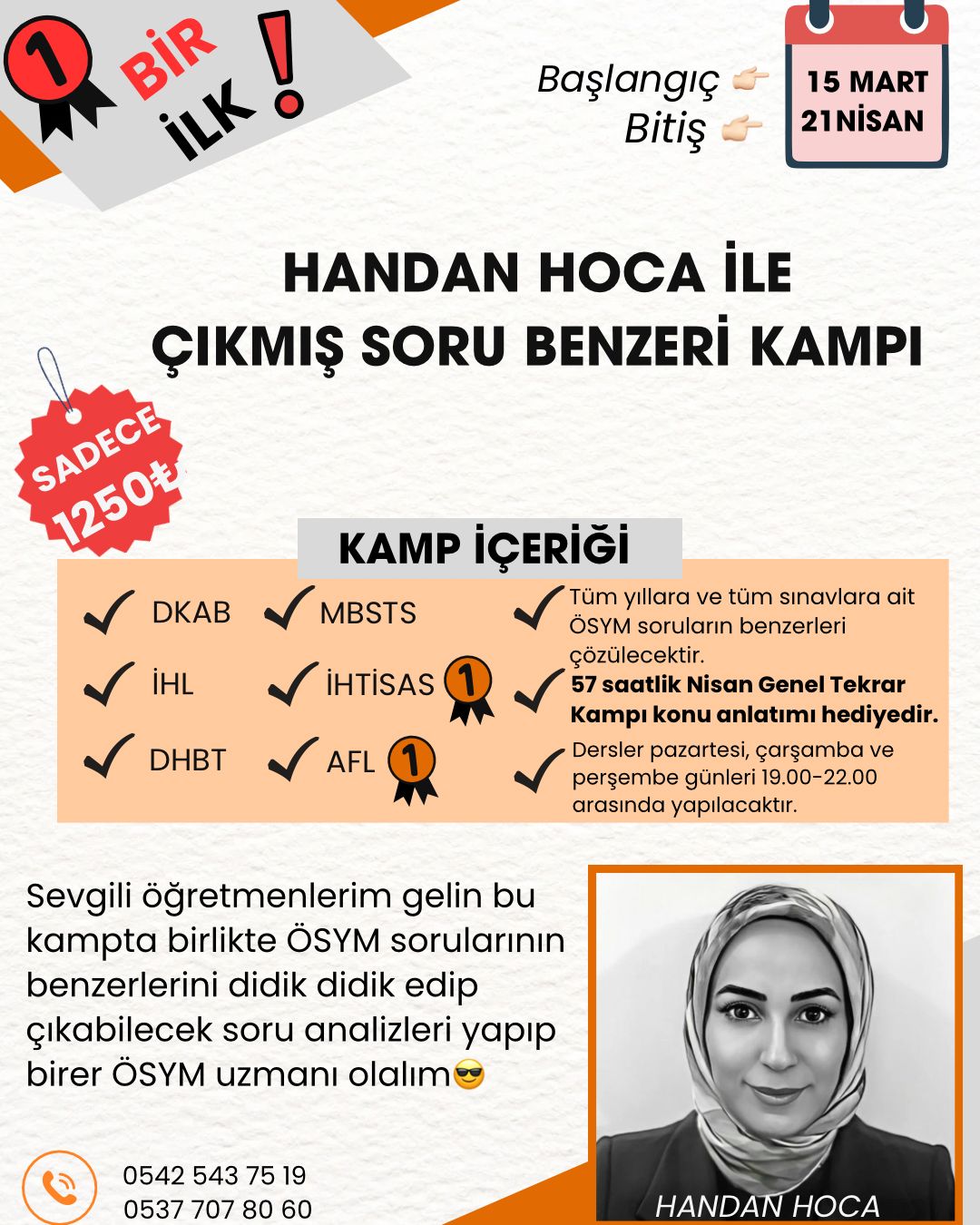 2026 Handan Hoca ile Çıkmış Sorulardan Uyarlanmış Soru Çözüm Kampı